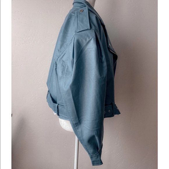 Ballon Sleeve Biker Jacket - Picture 3 of 6